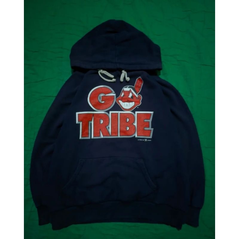jaket mlb indians big logo