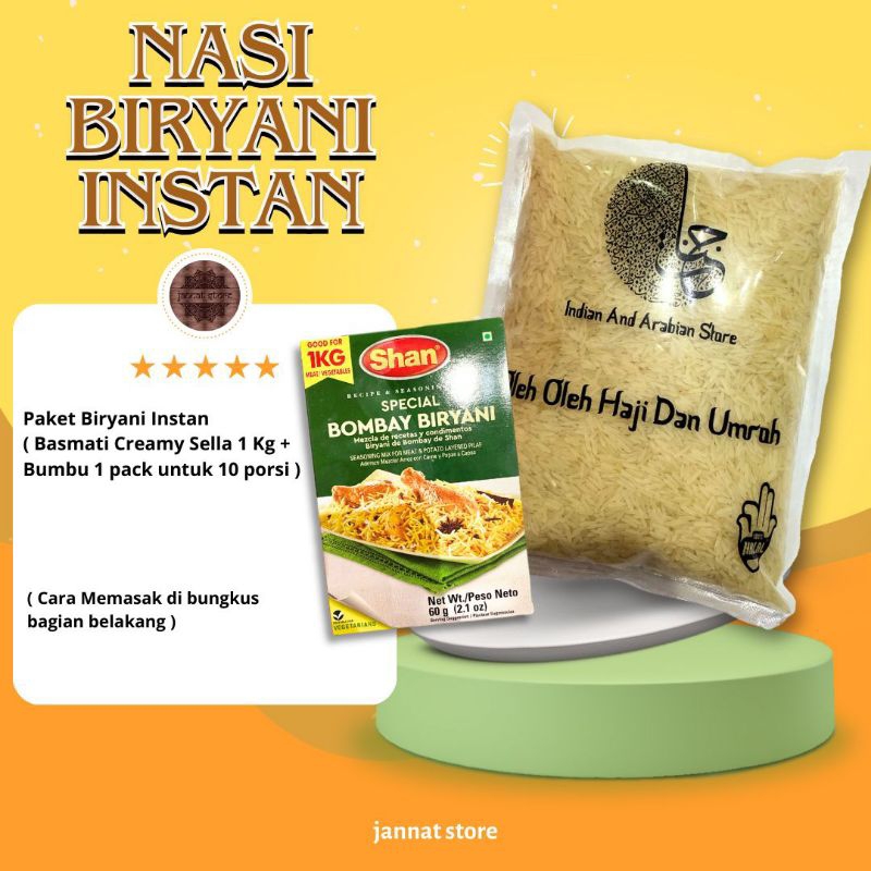 

Nasi Biryani Instant Pack 10 porsi