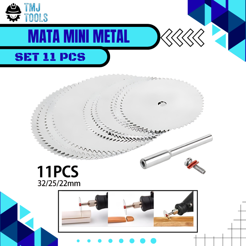 Mata Pisau Mini Grinder SET 11 Pcs Circular Saw Blade Die Grinder Mata Potong Gergaji Bor Gerinda Mi