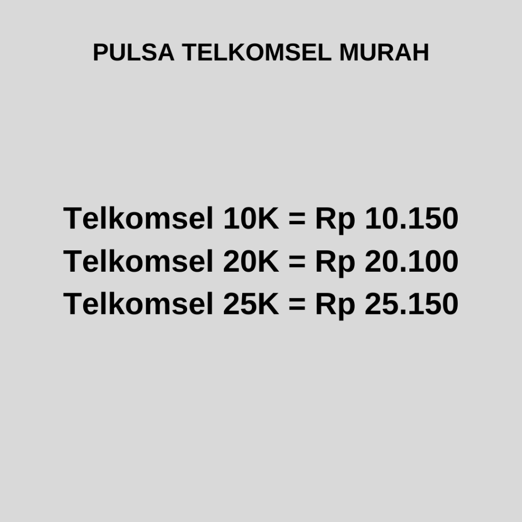 ISI PULSA TELKOMSEL