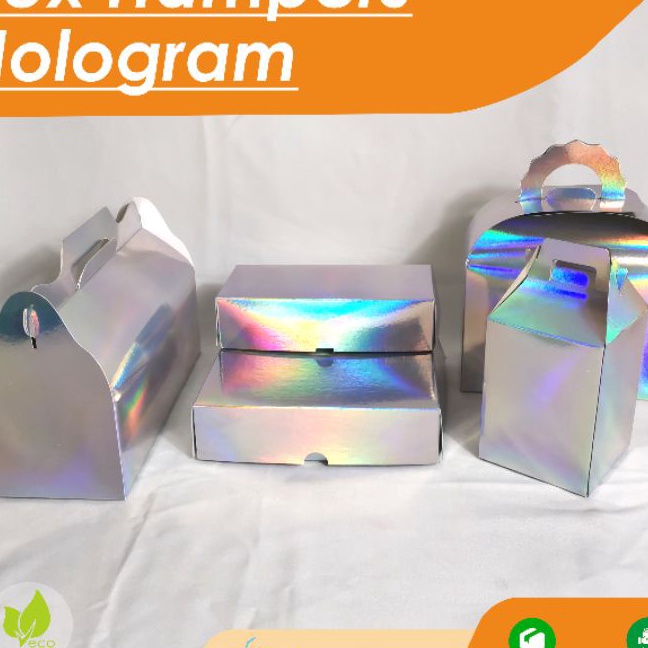 

KP8 ISI 1 box hampers hologram polos bisa custom dus untuk hadiah souvenir hias bagus warna sier natal idul fitri raya lebaran polos holo