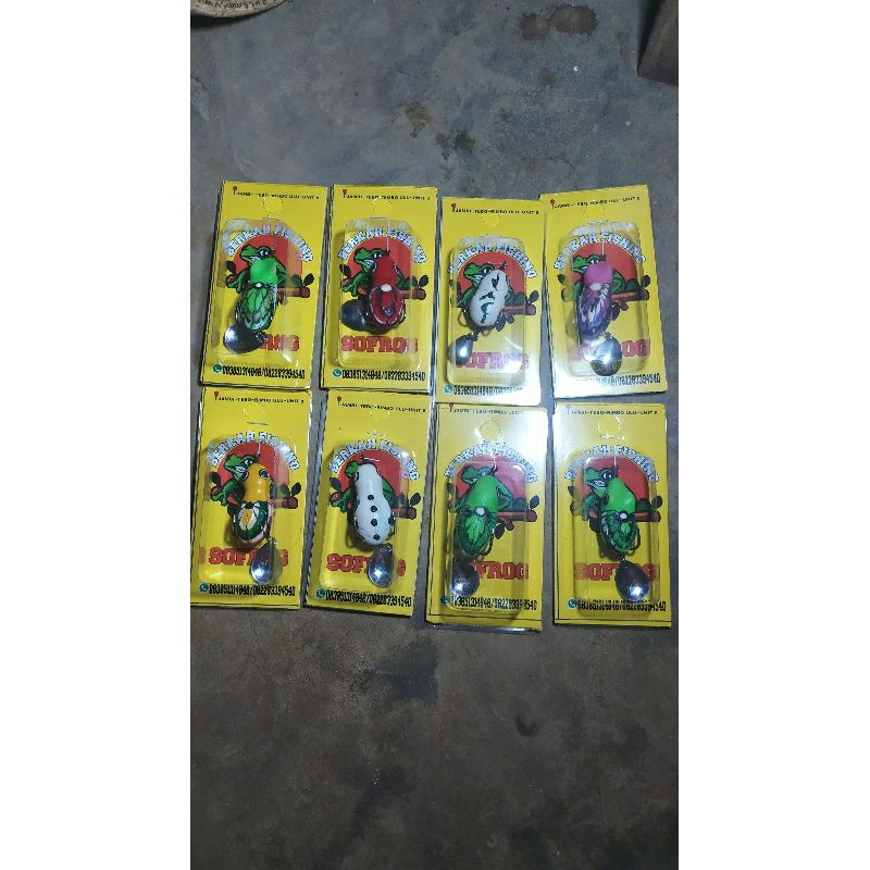 SOFROG umpan casting/ umpan mainan ukuran 3.5cm, sofrog umpan tipu umpan ikan gabus