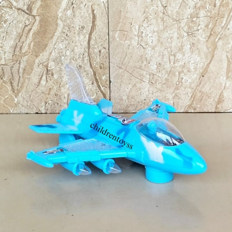 Mainan Pesawat Terbang Baterai Plane Fighter / Mainan Pesawat Militer