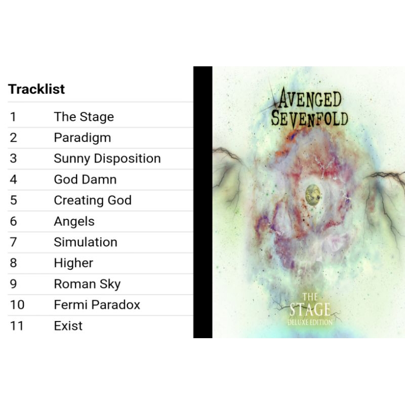 avenged sevenfold cd album the stage 2016