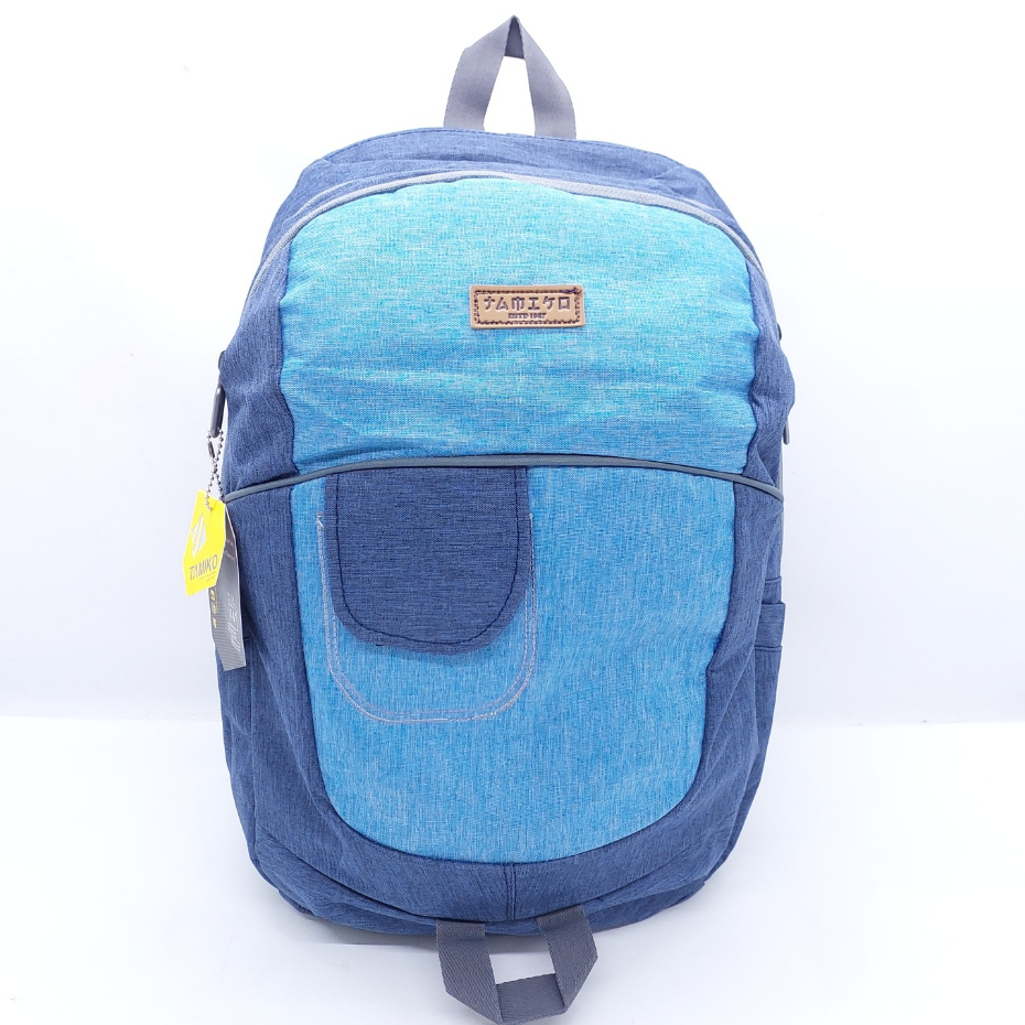 TAS TAMIKO JEANS IMPORT ANTI AIR ANTI MALING BESAR 18 INCHI 3 RUANG USB MURAH / RANSEL TAMIKO FASHIO