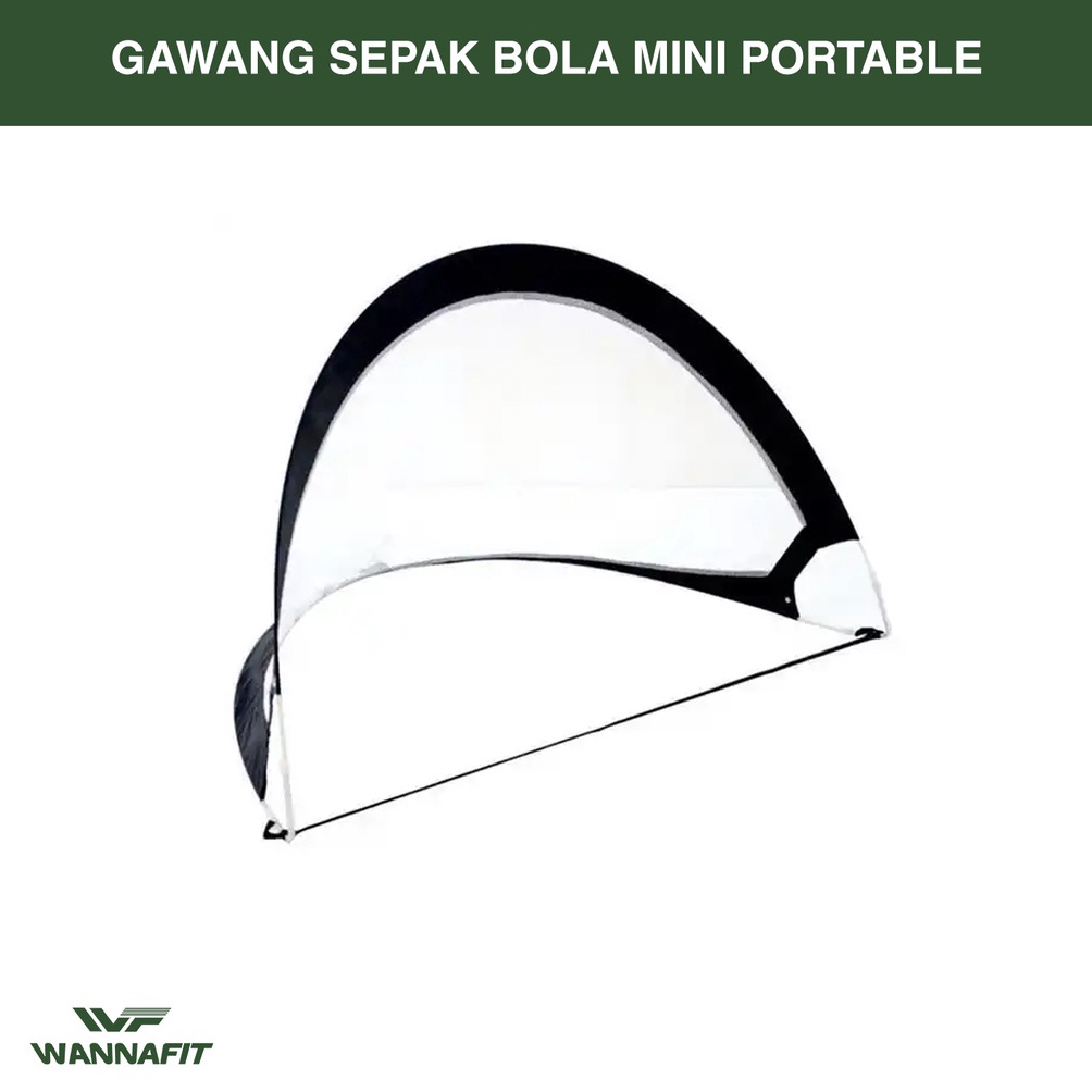 KODE A49V Gawang Sepakbola Mini Portable Wannafit  Latihan Bola Sepak Foldable Kecil Anak Remaja Len