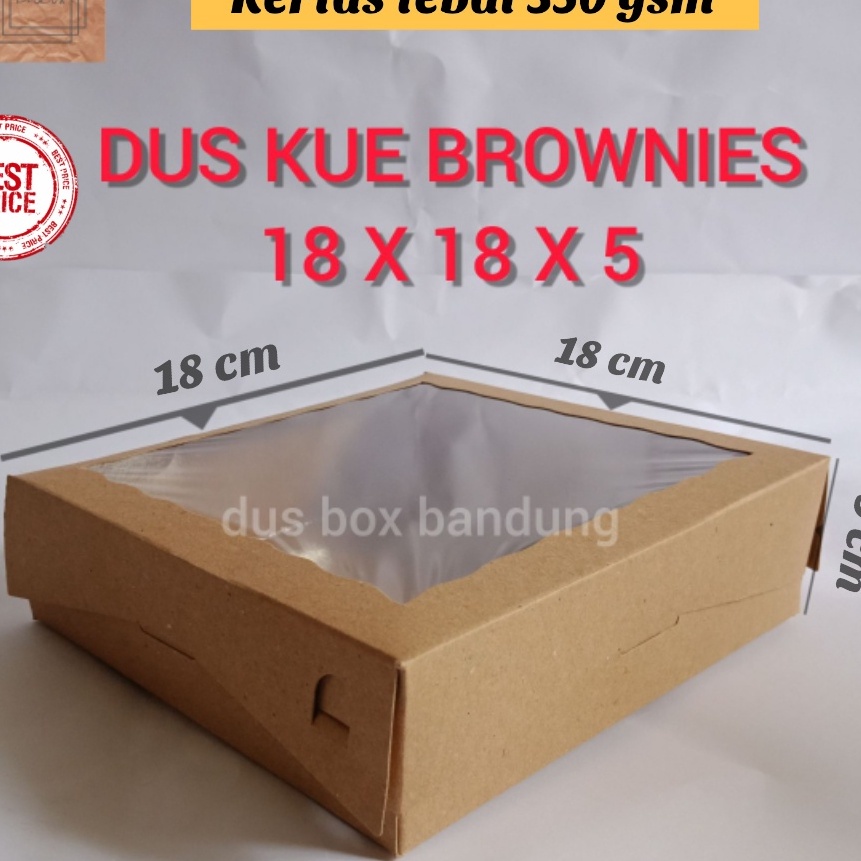 

Super 1 PCS DUS BROWNIES UKURAN 18x18x5 DUS KUE JENDELA DUS DONAT DUS SNACK BOX DUS KUE BOLU DUS BROWNIES DUS KUE TEBAL KARDUS BOX MAKANAN KARDUS KUE KARDUS KUE CANTIK KARDUS KUE BOLU BOX MAKANAN