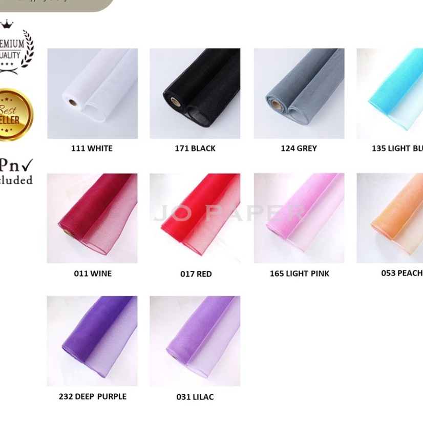 

Gila Flower Wrapping Paper Polynet Korea Mesh Roll Tile Jaring Kes Buket Bunga Florist