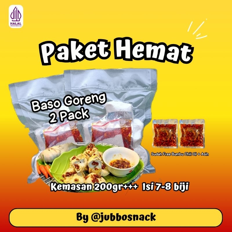 

Paket hemat 2 pack + 2 chili oil (Kemasan 200gram)