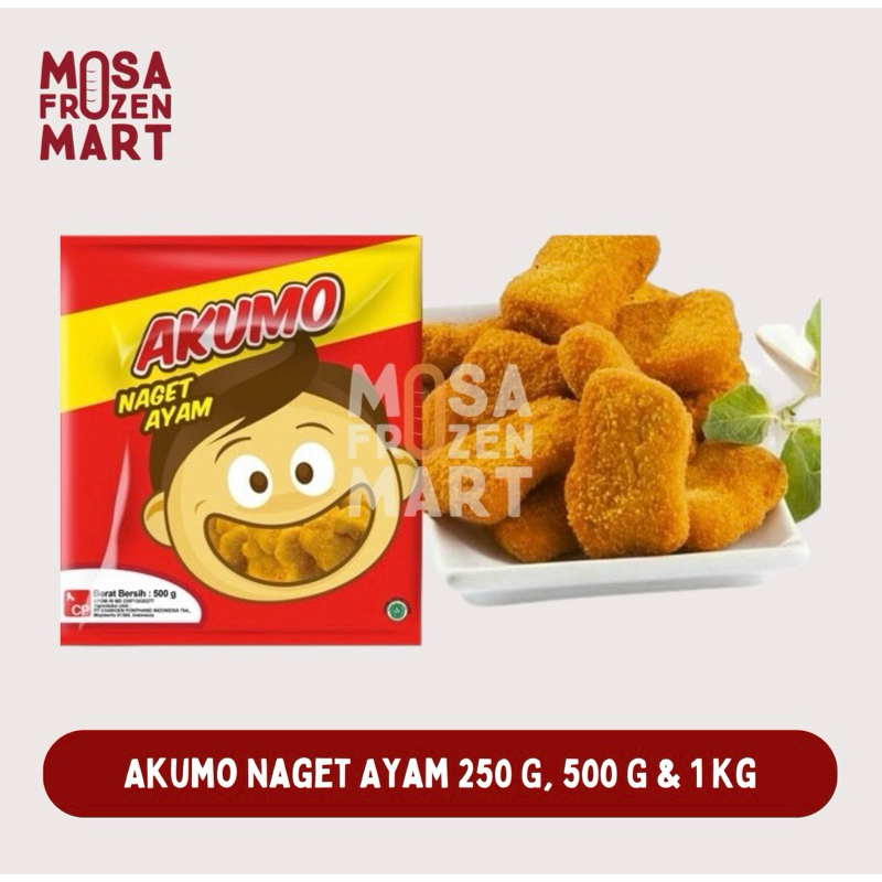 

Akumo Naget Ayam 250 G, 500 G & 1 Kg | Chicken Nugget