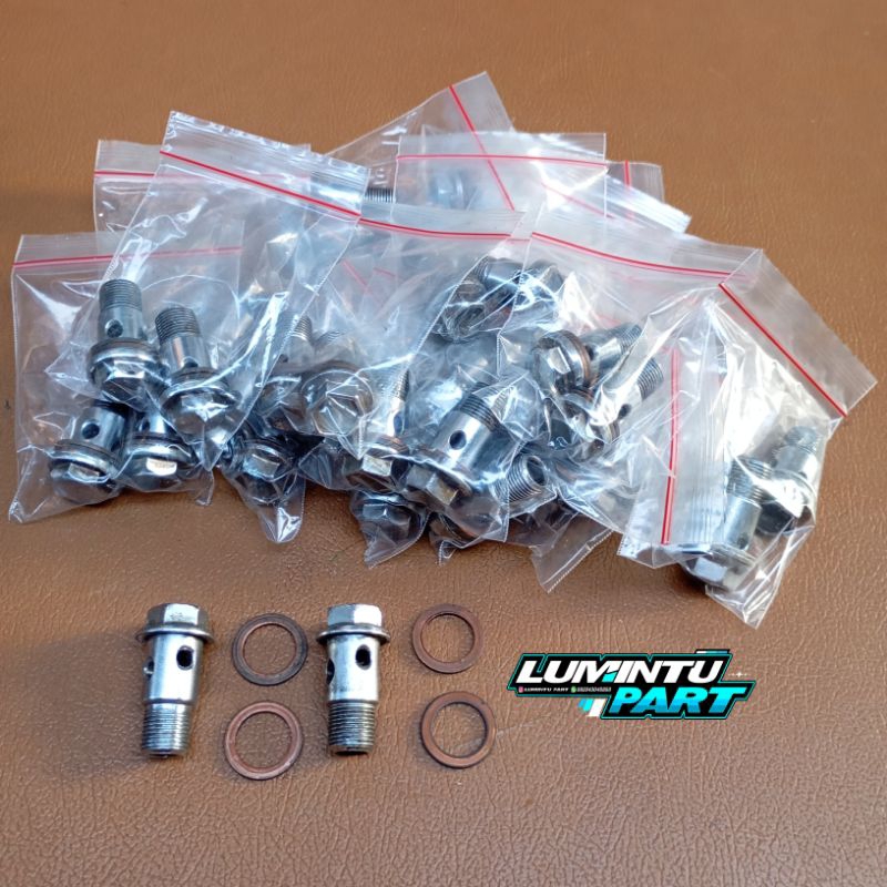 2pcs baut banjo oil cooler Fu ori baut nepel oil cooler fu ori baut oil cooler Suzuki fu ori copotan