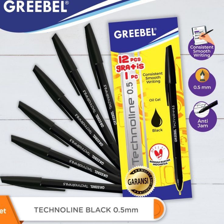 

KF7 Pulpen Greebel TECHNO5mm 1pak12pcs