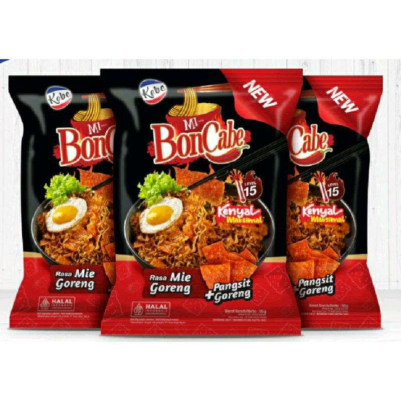 

MI GORENG BONCABE LEVEL 15 PLUS PANGSIT GORENG 90 gram