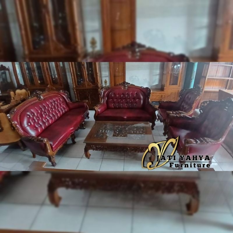 Kursi Tamu sofa Jati virginia