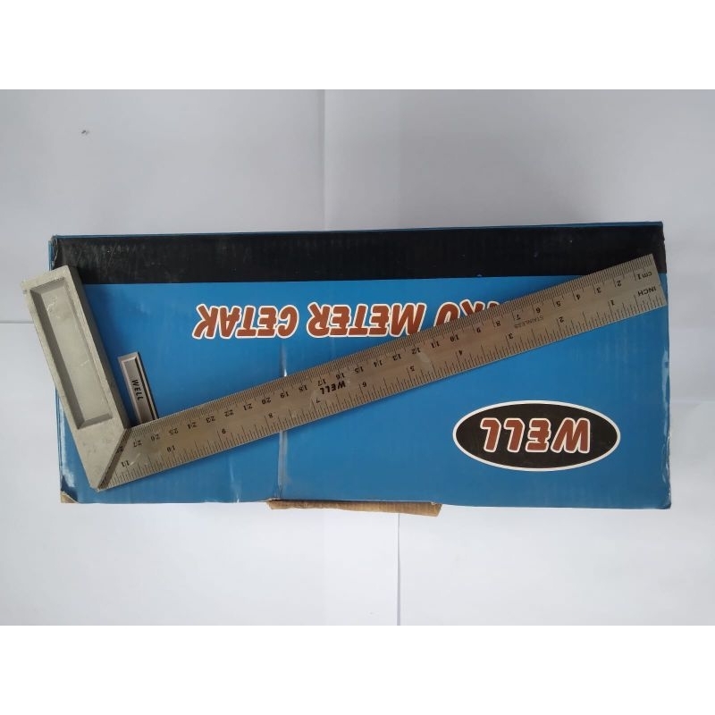 

Penggaris Siku / Siku Meter Cetak 25cm Stainless