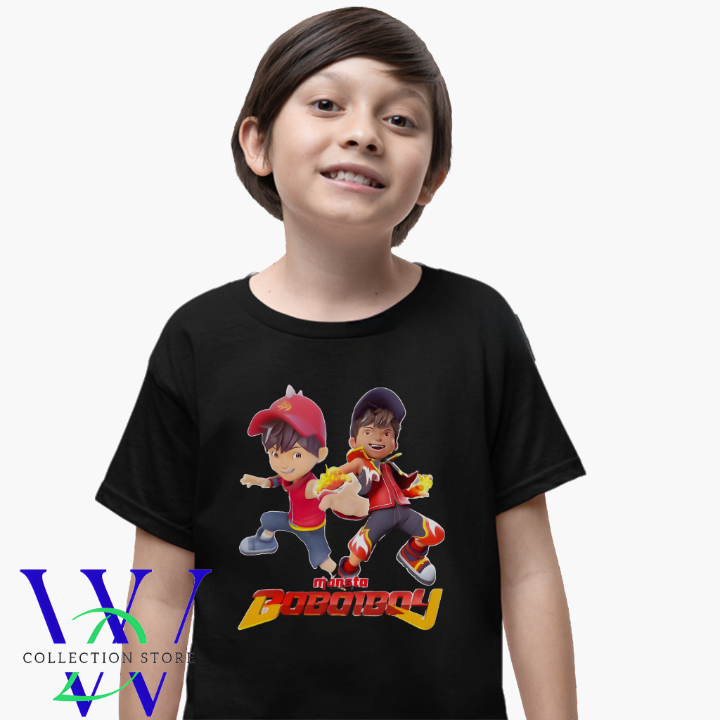 WDC kaos anak monsta boboiboy kaos anak boboiboy api dan boboiboy blaze