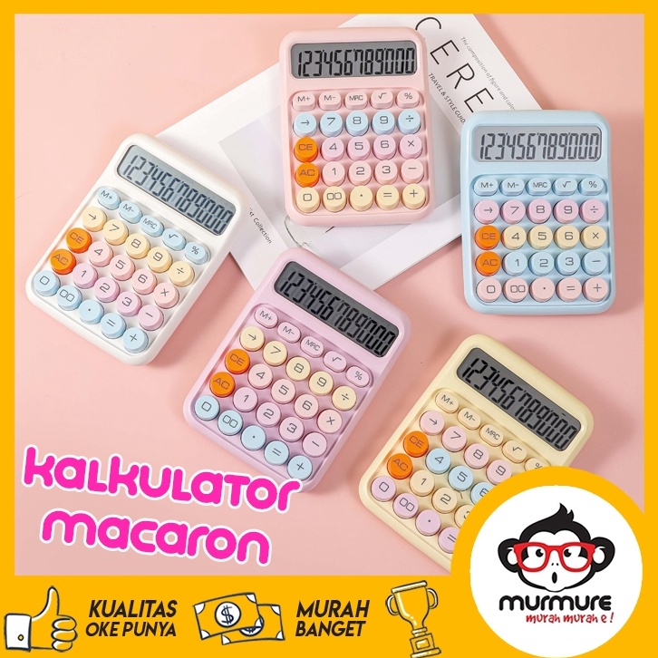 

KODE P5G MURMURE FREE BATERAI KALKULATOR LUCU ALA INS KOREA DOPAMIN CALCULATOR WARNA MACARON 12 DIGITS DISPLAY BESAR KEYBOARD DOT MEKANIK TOMBOL BESAR