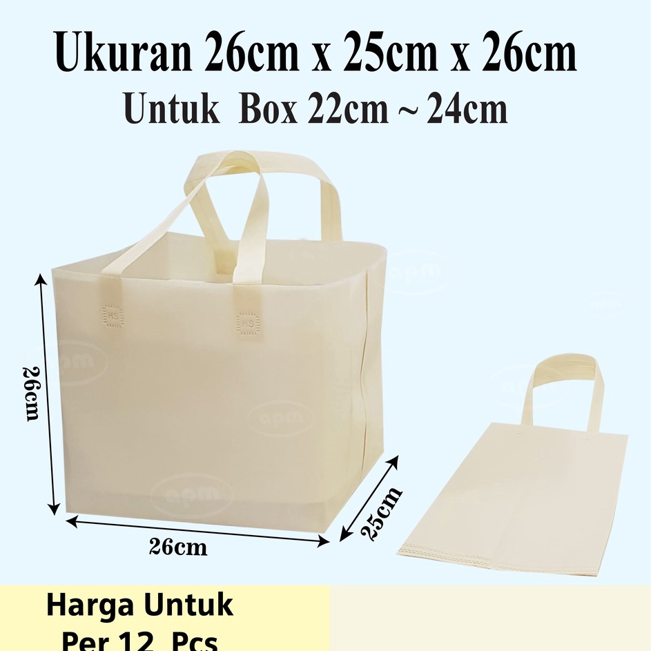

Diskon Tas Spunbond Kotak Ukuran 25cm