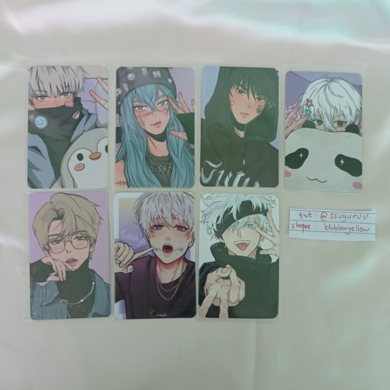 [take all only] pc photocard anime 6baji inumaki toge mahito megumi nagi bundle oishiiart toge +kukp