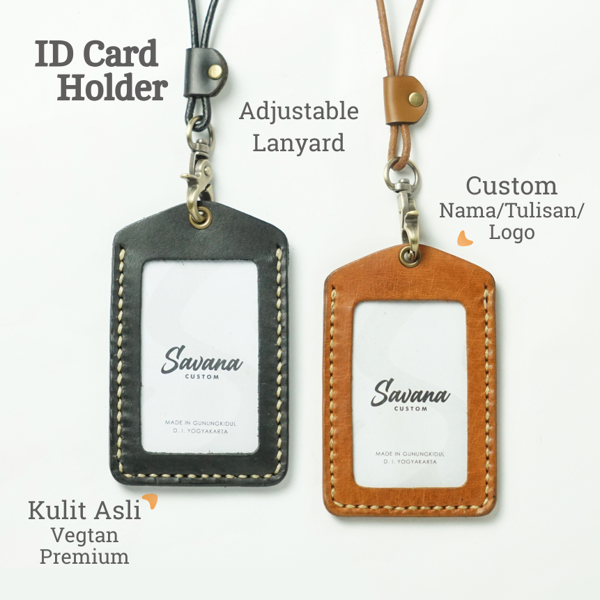 

ID Card Holder / ID Card Case / Name Tag Holder / Dompet Id Card Kulit - Custom Nama ICHV2