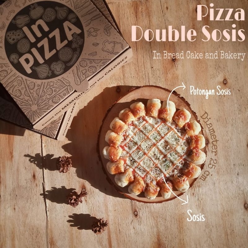 

Pizza double sosis uk 25x25cm by Inbakery