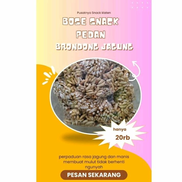 

Brondong jagung manis khas Klaten/brondong jagung viral solo/brondong jagung/cemilan jagung/Snack jagung/jagung manis/cemilan Klaten/Snack klaten