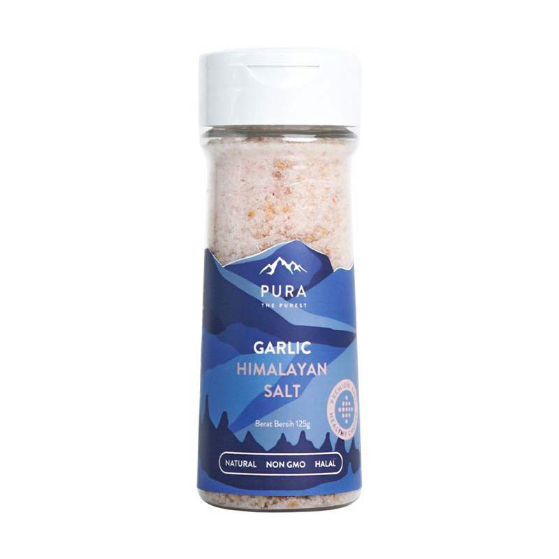 

Garam Himalaya | Pura Himalayan Salt with Garlic | Garam MPASI