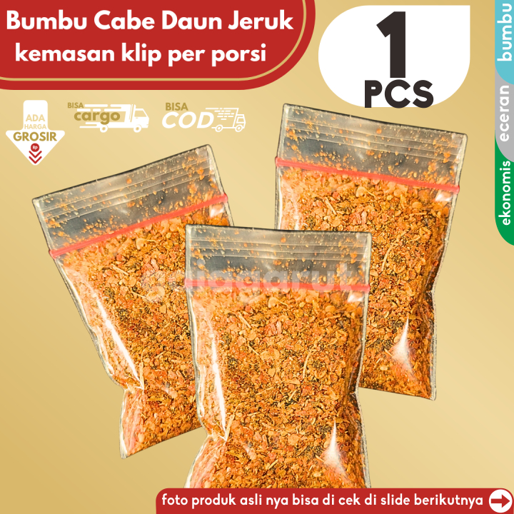 

1KLIP Bumbu Cabe Jeruk untuk kuah baso aci 1Klip/Porsi by GG (Bisa COD/Grosir/Kargo)