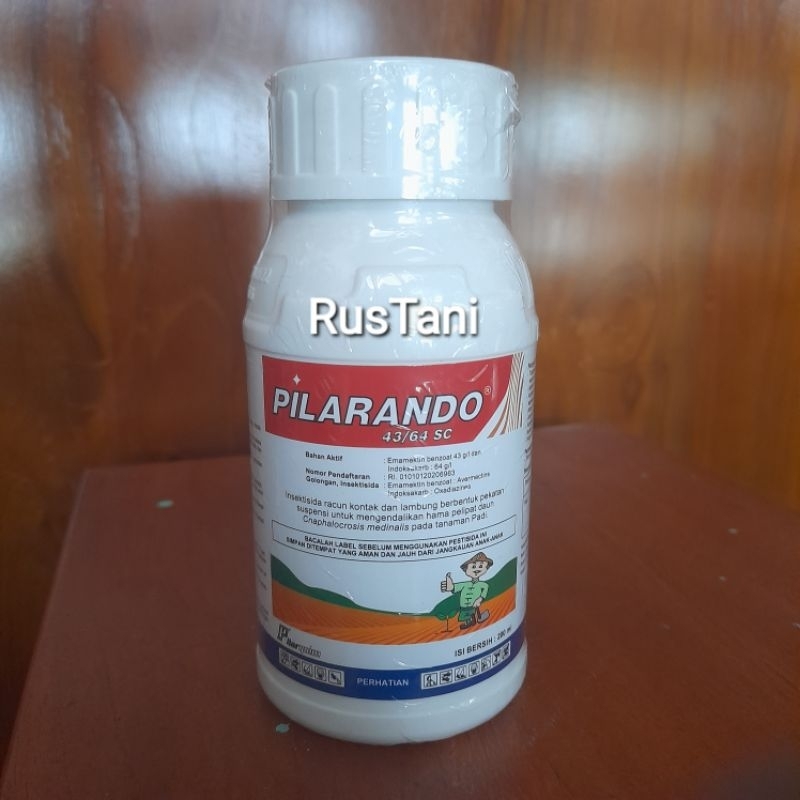 Insektisida PILARANDO 43/64 SC 200ml Bahan aktif : emamectin Benzoat 43g/l + Indosakarb 64g/l