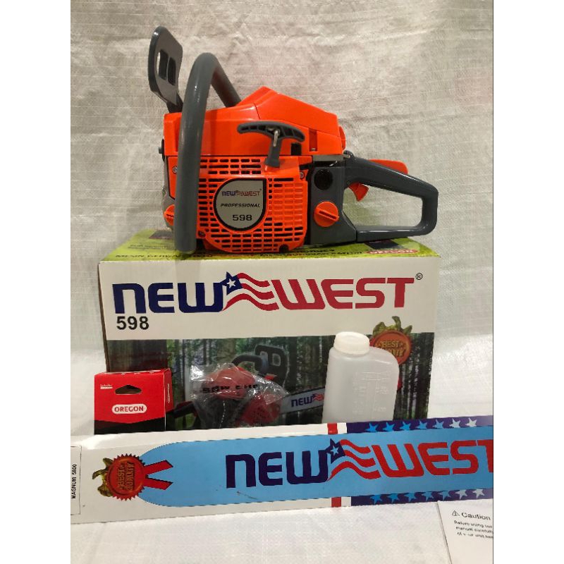 New West Mesin Senso Chainsaw New West 598 Bar Laser Baja 22inchi