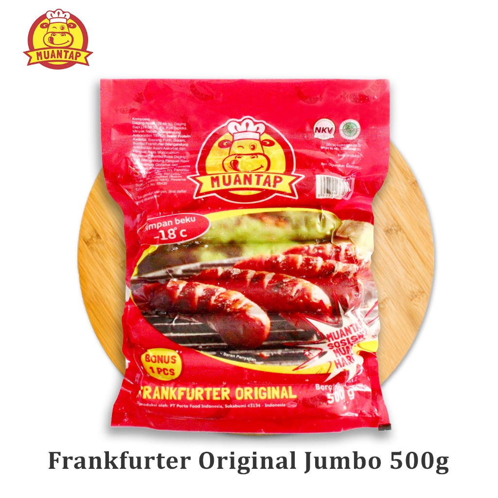 

Muantap Frankfurter Sosis Bakar Jumbo 500 gr (isi 7)