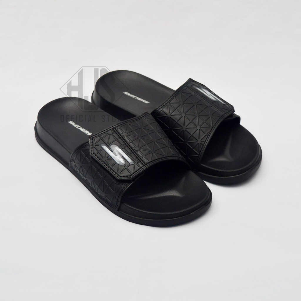 Sandal Slide Skechers Cowok Sendal Pria  Sketcher Go Max Sendal Cowok Selop Kekinian