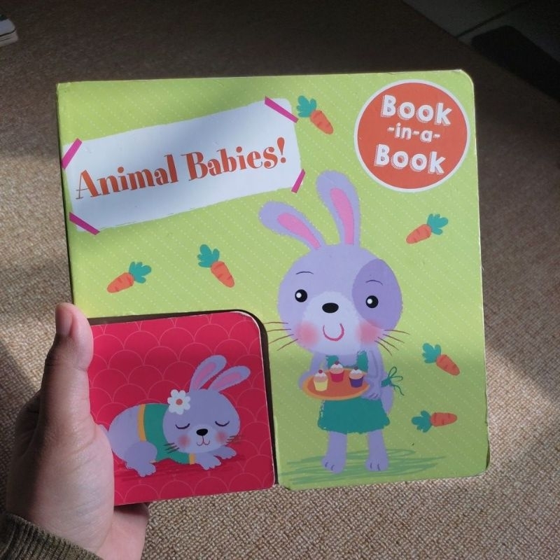 Buku anak BBW preloved / bekas Book in book Animal Baby