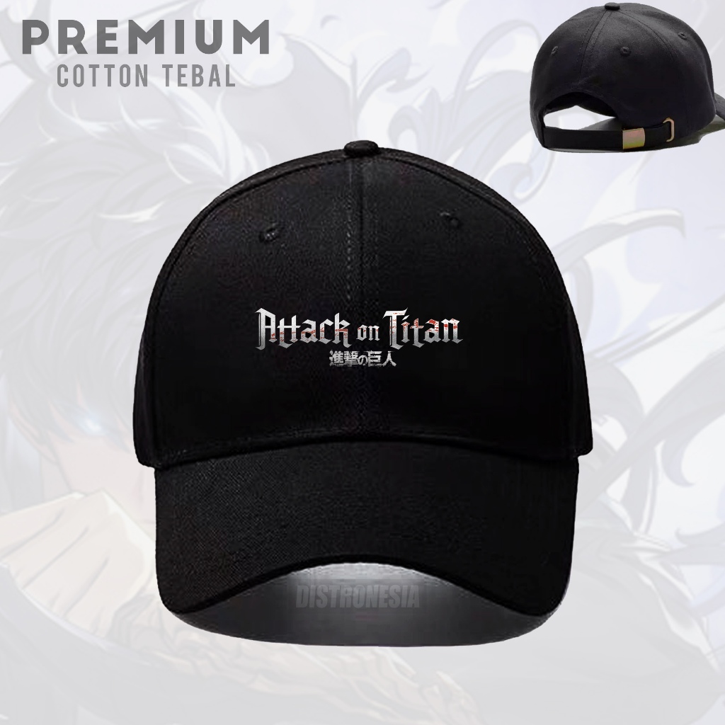 Topi Attack on Titan Anime Premium Cotton