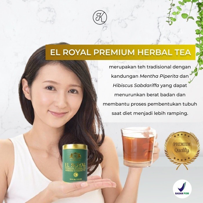 

[BISA COD] Herbal Tea Pelangsing Perut Buncit - El Royal - Morning & Night - EL ROYAL