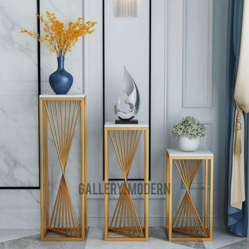 meja sudut ruang tamu / meja sudut minimalis / meja sudut gold / meja fase bunga