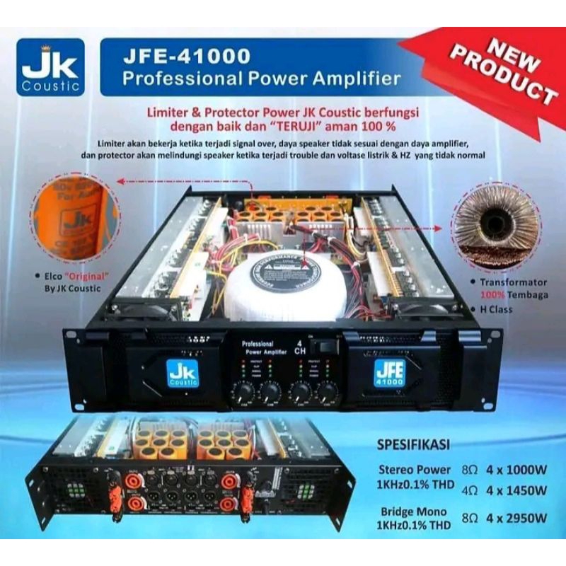JFE 41000 power 4 channel JK coustic
