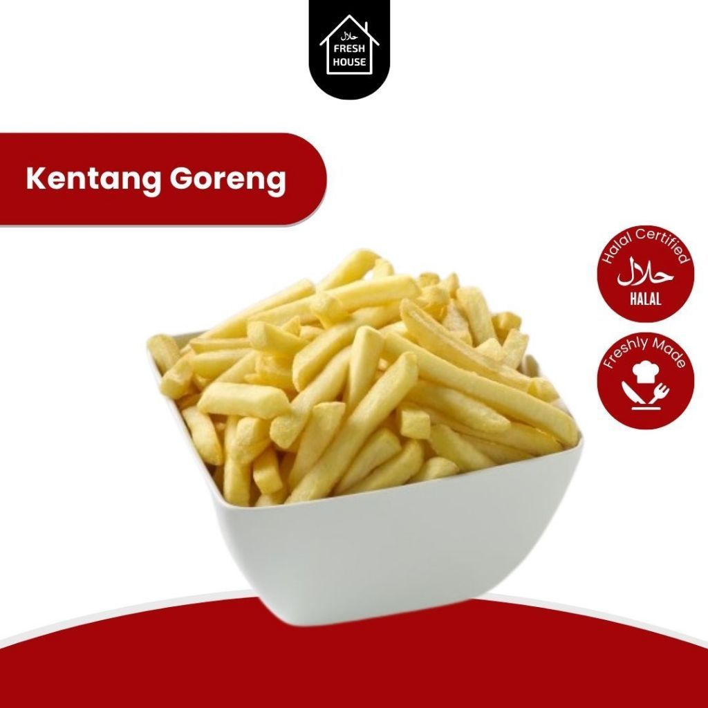 KENTANG GORENG  /CRINCLE/WEDGES / 1Kg/ FROZEN FOOD