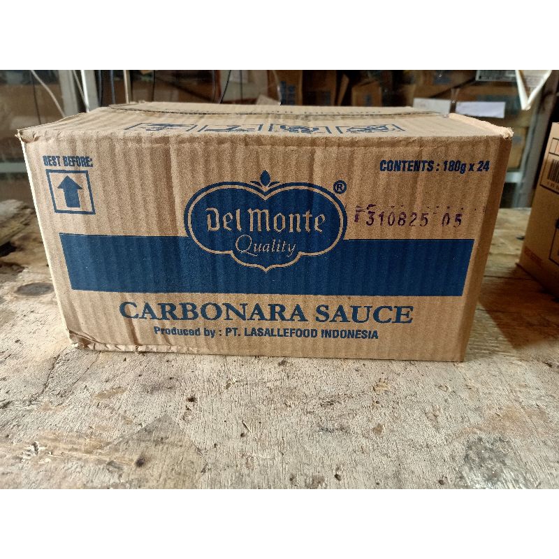 

Delmonte Carbonara Cheese 180 Gr x 24 pcs per dus