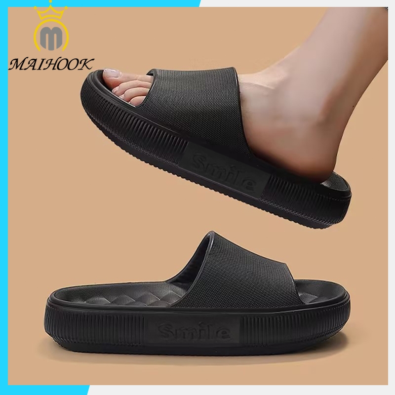 new arrival maihook sandal selop pria polos empuk karet eva kekinian dewasa cowok sandal pria keren