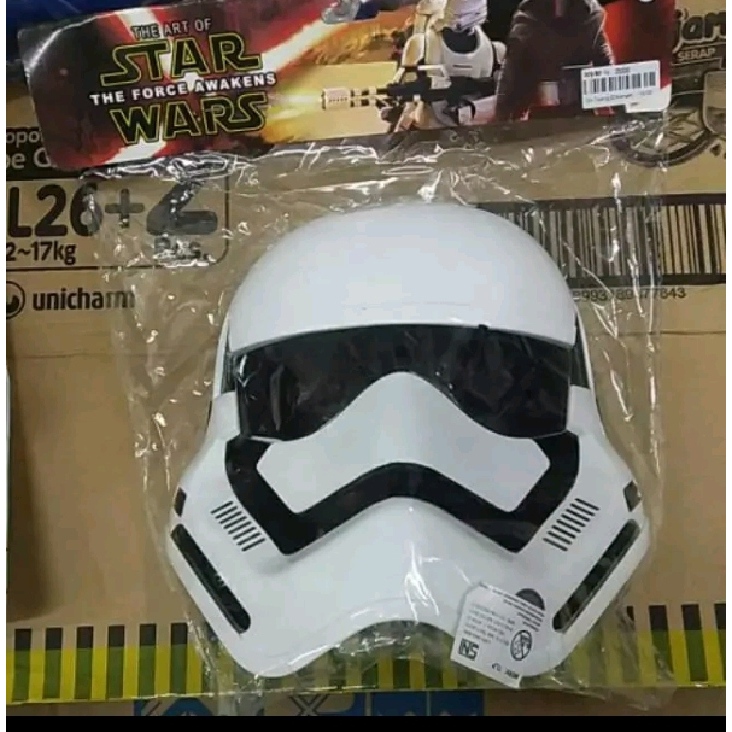 RB Promo Mainan Topeng LED Starwars Darth Vader Storm Strooper Mask Super Hero Bisa Nyala