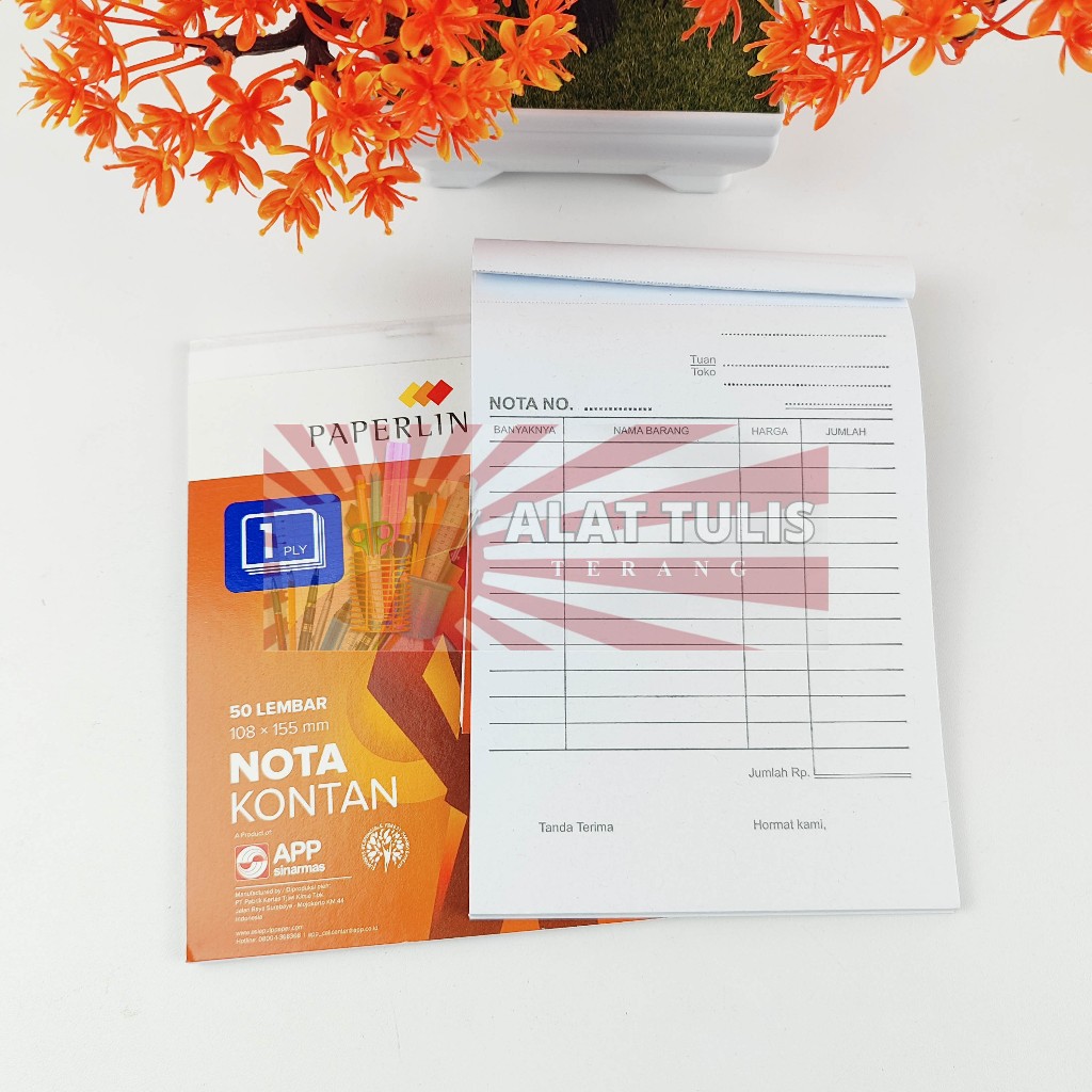 

1pcs Nota 1ply Paperline Nota Bon Kontan