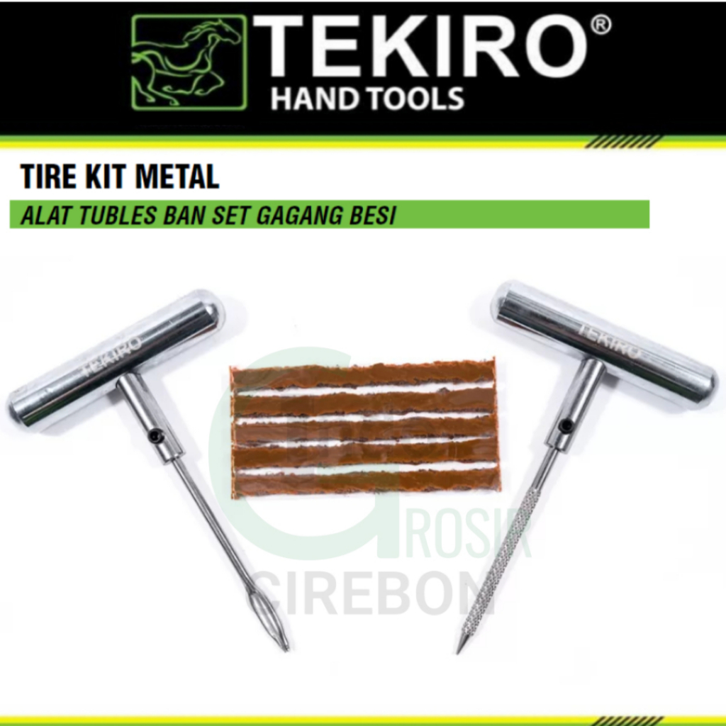 Alat Tambal Ban Gagang Besi Tekiro Karet Tambal Ban Tubles Tubeless Motor Mobil Sepeda