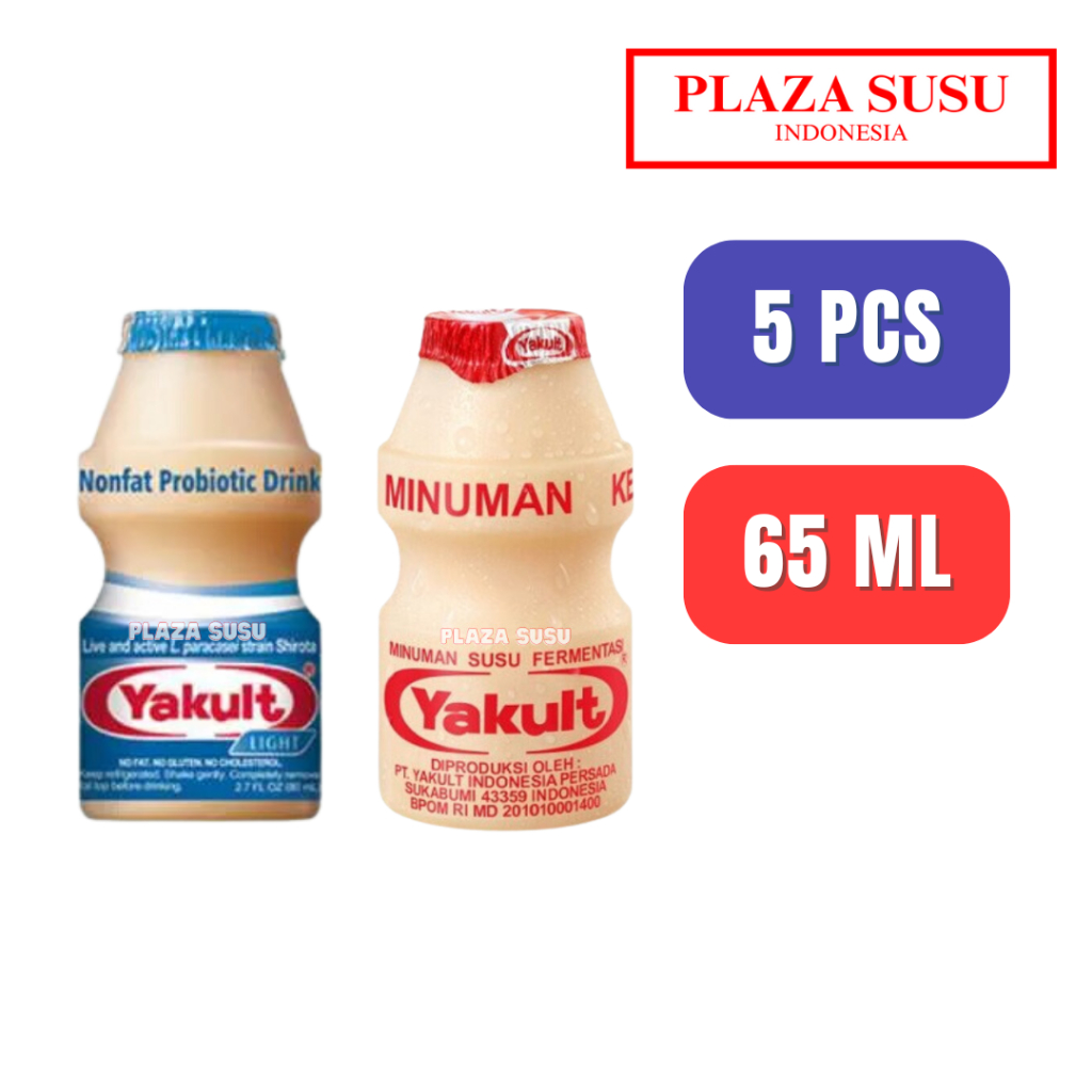 

MINUMAN YAKULT PROBIOTIK LESS SUGAR YOGURT DRINK INSTANT/SAMEDAY 65ML 5PCS MINUMAN SUSU FERMENTASI