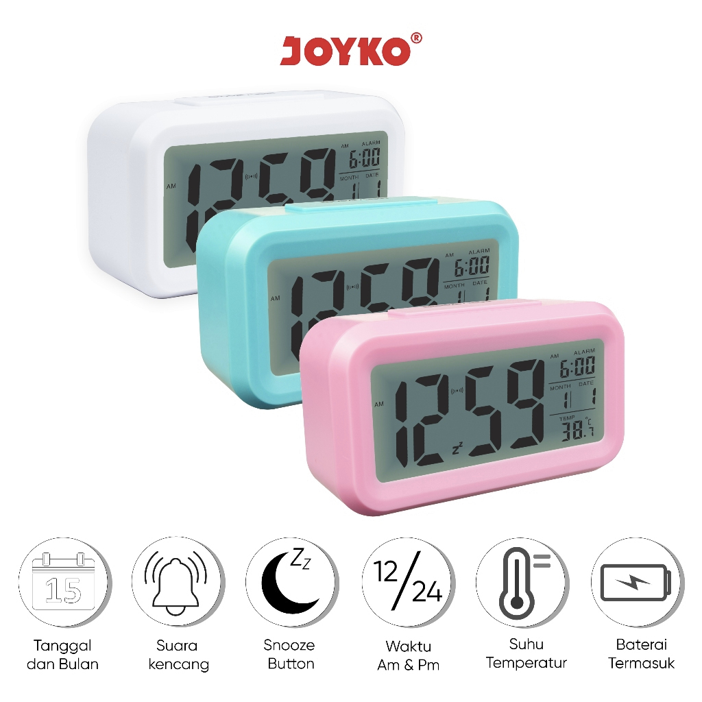 

Alarm Clock Joyko ALCL-602D Jam Beker Dering Digital