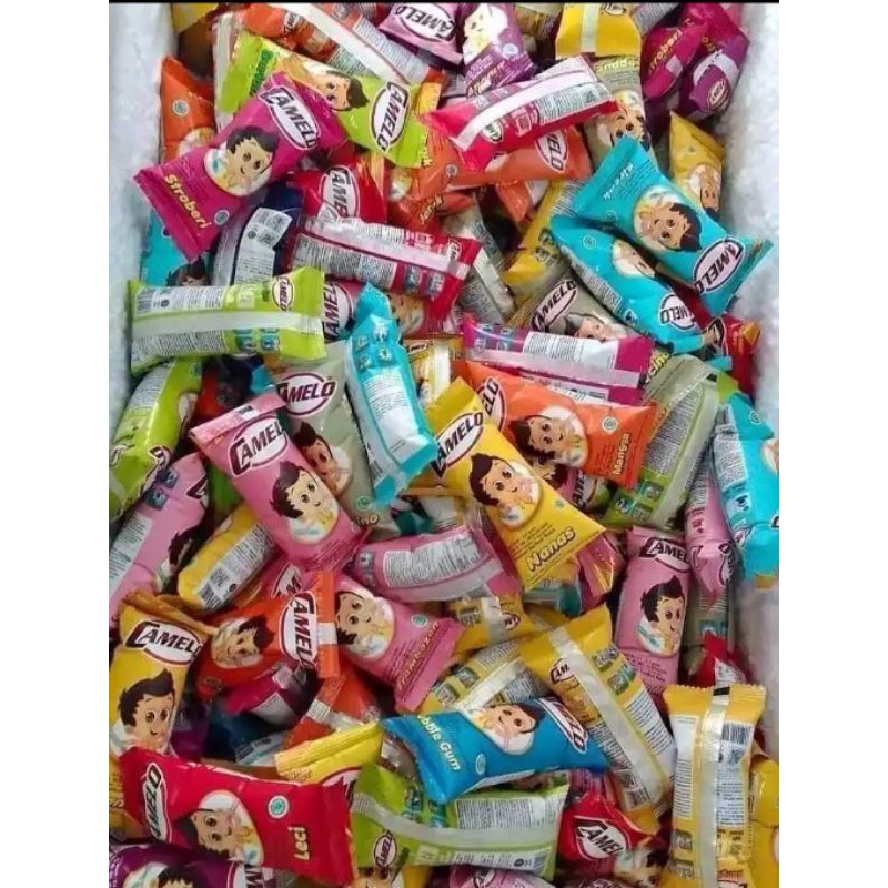 

Es Camelo Murah 100 pcs 10renteng Mix Bisa request rasa || Exp terbaru