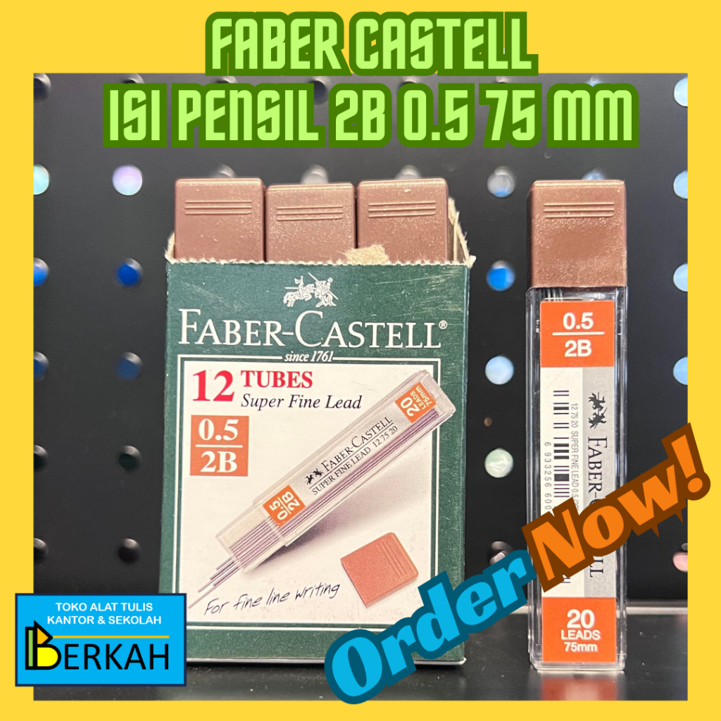 

Faber Castell Isi Pensil Mekanik 0.5 2B 75 mm Original