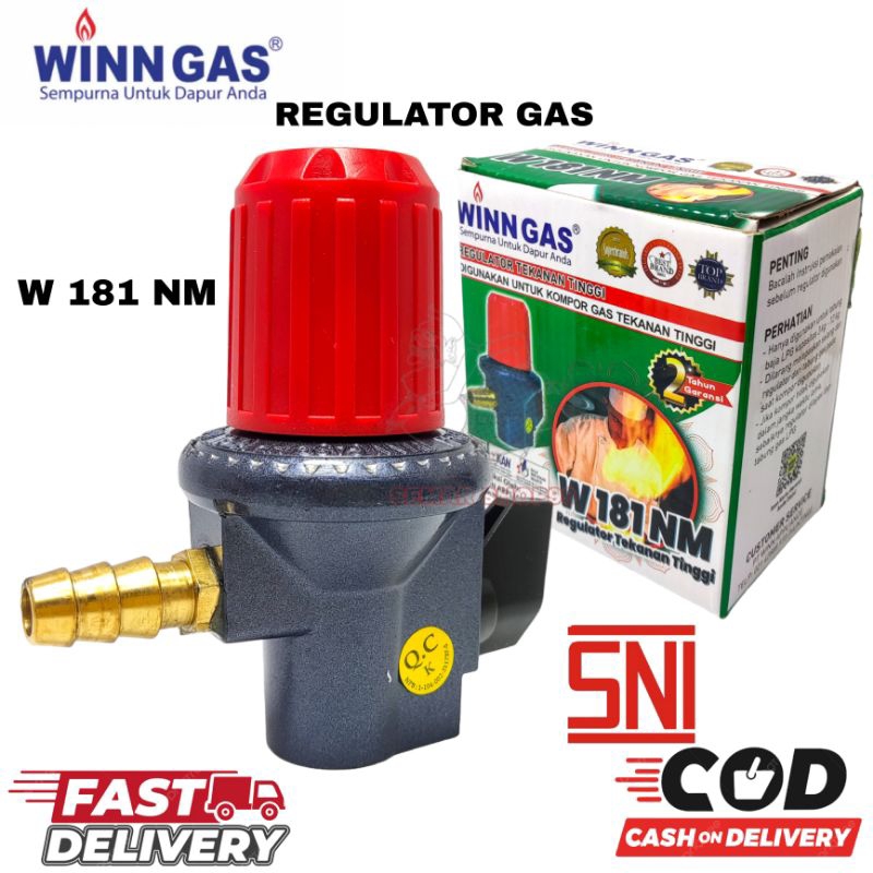Regulator Gas Tekanan Tinggi WINN GAS W181NM / Regulator Winn Gas/Regulator Tekanan Tinggi Non Meter
