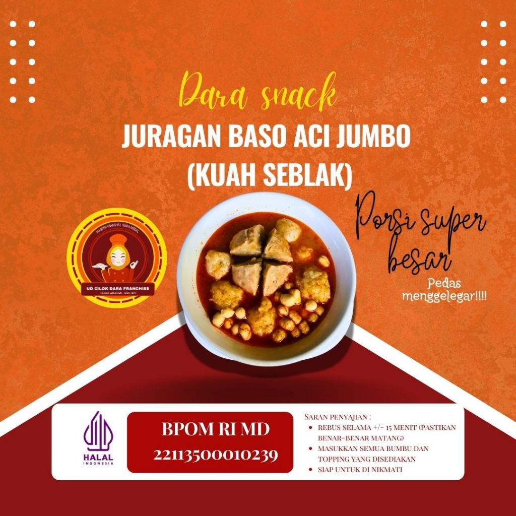 

BAKSO ACI JUMBO KUAH SEBLAK (PREMIUM)