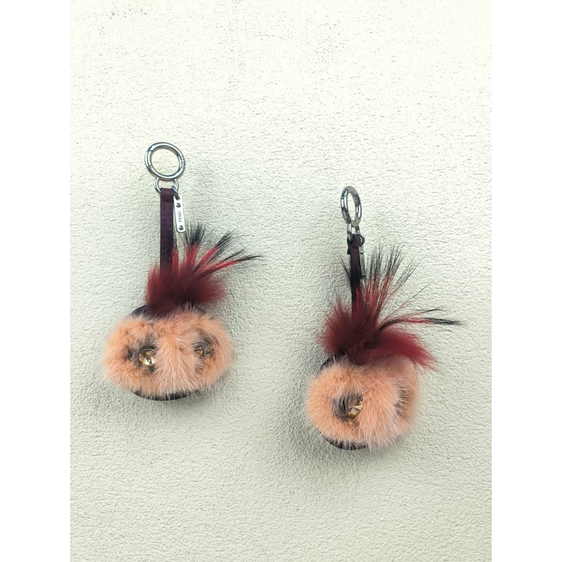 Bag Charm Gantungan Tas Fnd Funky Fur Mirror